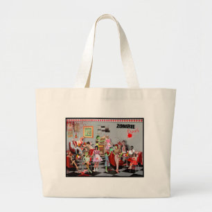 Posavasos De Piedra Zombie Diner Grote Tote Bag