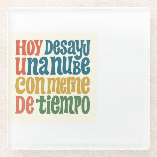 Posavasos de vidrio Desayuno surrealista Glazen Onderzetter