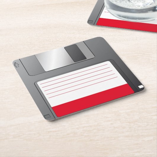 Posavasos Floppy disk Kartonnen Onderzetters (Schuin)