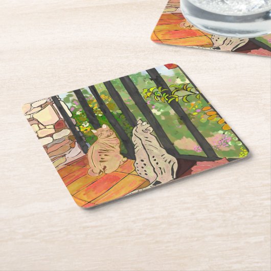 Posavasos Gatos Kartonnen Onderzetters (Schuin)