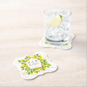 Posavasos limón kartonnen onderzetters (Insitu)