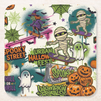 posavasos urban halloween kartonnen onderzetters