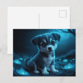 Poscards Chat Bleu 02 Briefkaart (Voorkant / Achterkant)