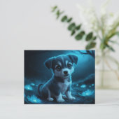Poscards Chat Bleu 02 Briefkaart (Staand voorkant)