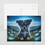 Poscards Chat Bleu 05 Briefkaart (Voorkant / Achterkant)