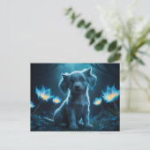 Poscards Chat Bleu 06 Briefkaart (Staand voorkant)