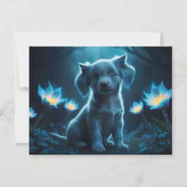 Poscards Chat Bleu 06 Briefkaart