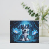 Poscards Chat Bleu 07 Briefkaart (Staand voorkant)