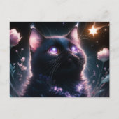 Poscards Chat Mauve 10 Briefkaart (Voorkant)