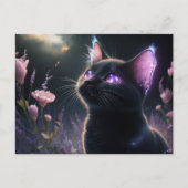 Poscards Chat Mauve 11 Briefkaart (Voorkant)