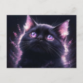 Poscards Chat Mauve 12 Briefkaart (Voorkant)