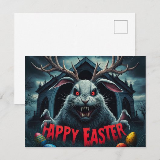 Poscards Happy Easter Briefkaart (Voorkant / Achterkant)