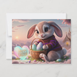 Poscards Happy Easter Lapin 02 Briefkaart