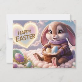 Poscards Happy Easter Lapin 08 Briefkaart