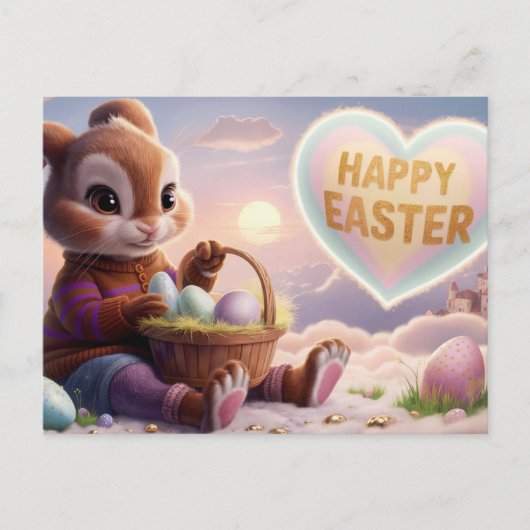 Poscards Happy Easter Lapin 10 Briefkaart (Voorkant)