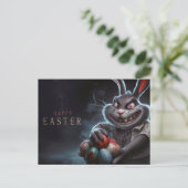 Poscards Happy Easter Lapin Oeuf Horror 02 Briefkaart (Staand voorkant)