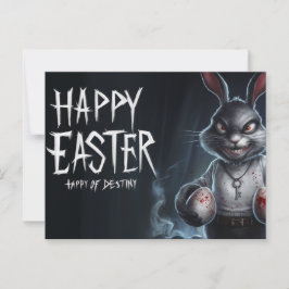 Poscards Happy Easter Lapin Oeuf Horror 07 Briefkaart