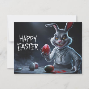 Poscards Happy Easter Lapin Oeuf Horror 09 Briefkaart