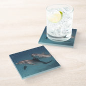 Pose afspelen glazen onderzetter (Schuin)