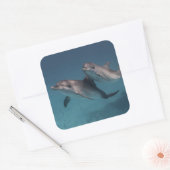 Pose afspelen vierkante sticker (Envelop)