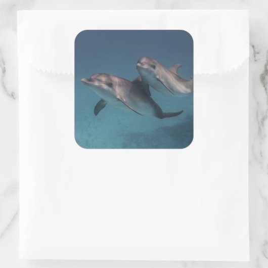 Pose afspelen vierkante sticker (Tas)