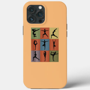 Pose Set Beste Yoga-achterprint iPhone 13 Pro Max Hoesje