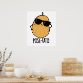 Pose-tato Funny Potato Pun Poster (Keuken)