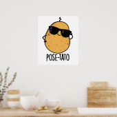 Pose-tato Grappige Aardappel Woordgrap Poster (Keuken)
