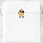 Pose-tato Grappige Aardappel Woordgrap  Ronde Sticker (Tas)