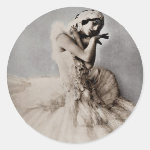 Posed en Pointe Ronde Sticker