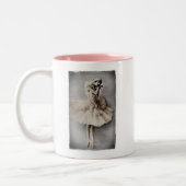 Posed en Pointe Tweekleurige Koffiemok (Links)