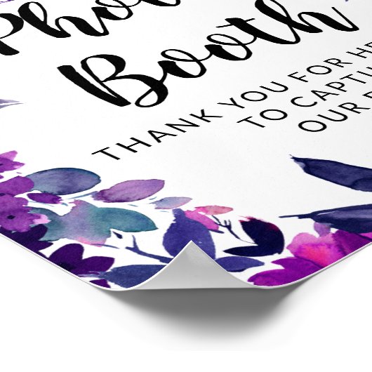 Poseer een houding Fotocabine Huwelijksreceptie Bo Poster (Hoek)