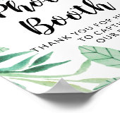 Poseer een houding Fotocabine Huwelijksreceptie Bo Poster (Hoek)