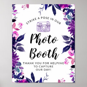 Poseer een houding Fotohokje Huwelijksreceptie Bor Poster