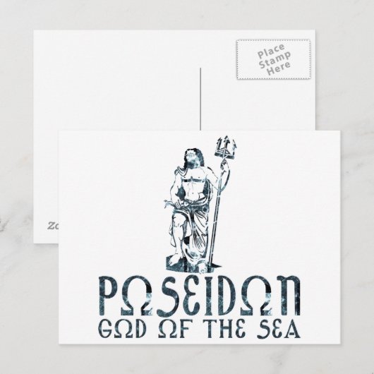 Poseidon Briefkaart (Voorkant / Achterkant)