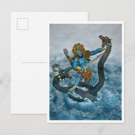 Poseidon Briefkaart (Voorkant / Achterkant)