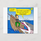 Poseidon cartoon briefkaart (Voorkant)