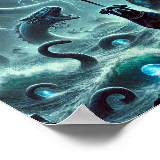 Poseidon Creation en de Rottweiler Guardian Poster (Hoek)