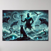 Poseidon Creation en de Rottweiler Guardian Poster (Voorkant)