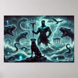 Poseidon Creation en de Rottweiler Guardian Poster