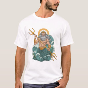 Poseidon de woede van de zeegod t-shirt