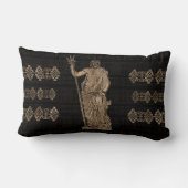 Poseidon en de Griekse Meander Ornament Kussen (Achterkant)