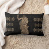 Poseidon en de Griekse Meander Ornament Kussen (Deken)