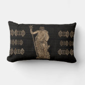 Poseidon en de Griekse Meander Ornament Kussen (Voorkant)