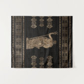 Poseidon en de Griekse Meander Ornament Wandkleed (Voorkant (horizontaal))