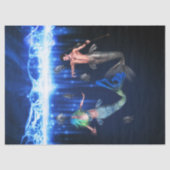 Poseidon En de Zeemeermin Tissuepapier (Voorkant)