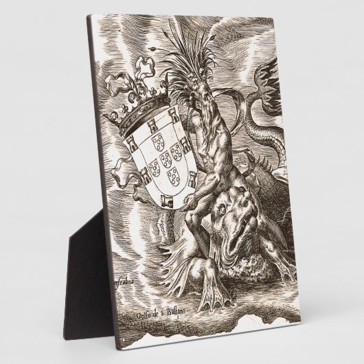 Poseidon en Shield Fotoplaat (Zijkant)