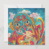 Poseidon Feestdagenkaart (Achterkant)