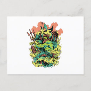Poseidon God Mythology Griekenland Briefkaart