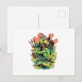 Poseidon God Mythology Griekenland Briefkaart (Voorkant / Achterkant)